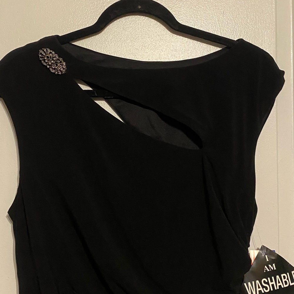R&M Richard’s washable Made in USA Elegant Black Women's Dress sz 12 - Picture 5 of 8